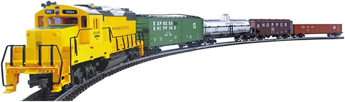 HANFLY 66150 US UP-20 Diesel Locomotive HO 1:87 Electric Train Set with Metal Track