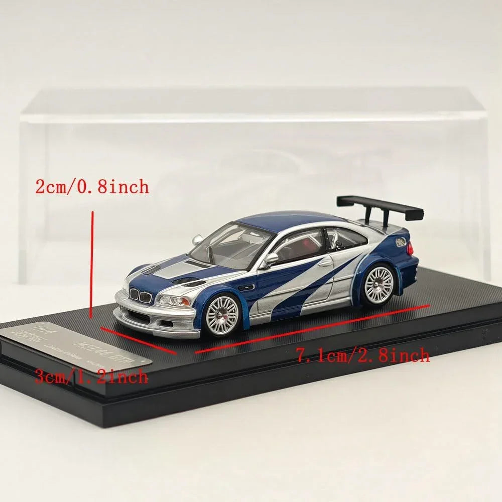 Ghost Player M3 E46 GTR 1:64 Scale Diecast Model Car | Metal Body