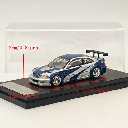 Ghost Player M3 E46 GTR 1:64 Scale Diecast Model Car | Metal Body Racing Collectible