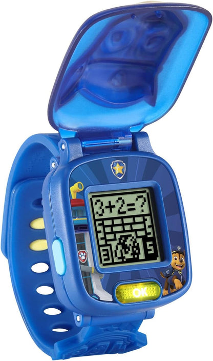 VTech PAW Patrol Learning Pup Watch – Chase | Interactive Educational Watch with 4 Learning Games, Clock, Alarm, Timer & Cuckoo Clock for Kids Age 3-6 Years