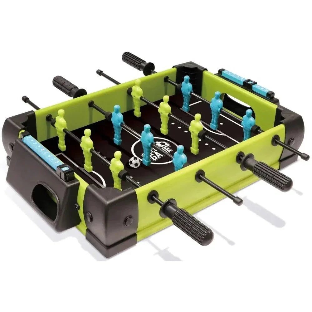 Innov8 Soccer Board Game for Kids, Includes Accessories, Green Playing Field, Blue & Yellow Players, Black & White Ball - Jaiman Toys