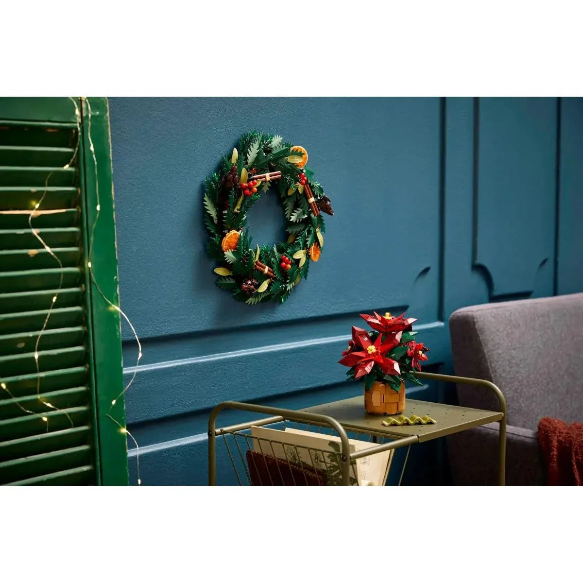 LEGO 10370 Icons Poinsettia Plant Decor Building Set (608 Pieces)-Botanical Collection