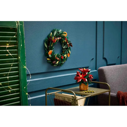 LEGO 10370 Icons Poinsettia Plant Decor Building Set (608 Pieces)-Botanical Collection