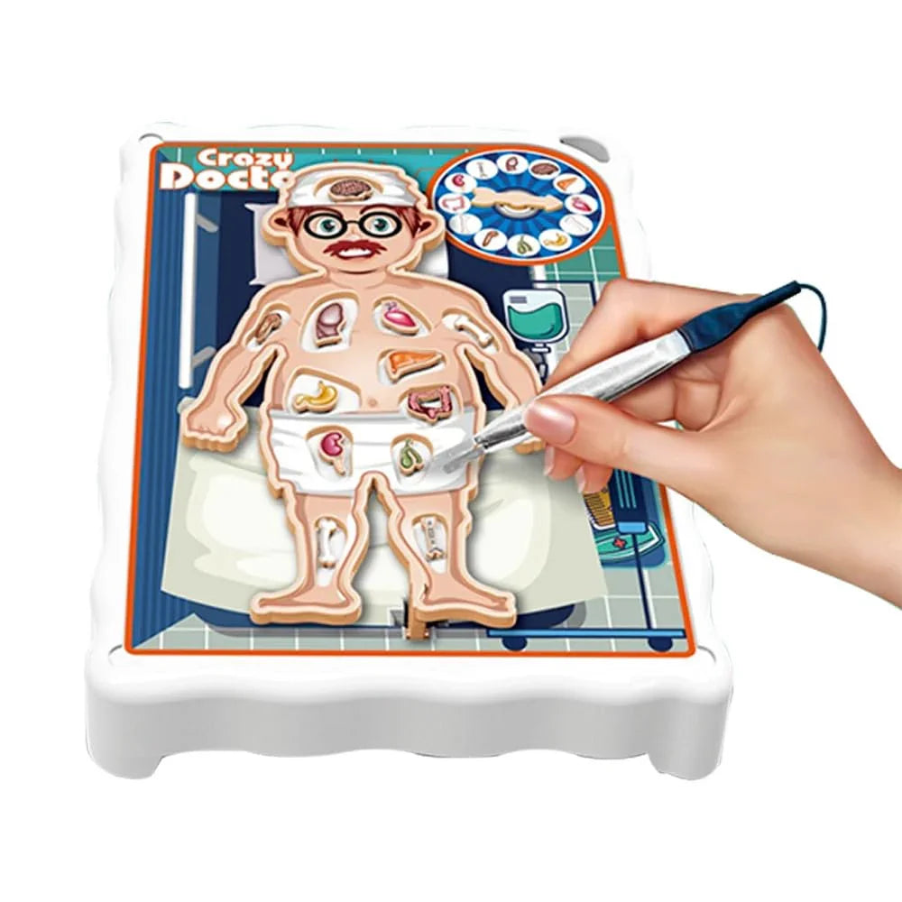 Crazy Doctor Operation Board Game – Precision Surgery Fun - Jaiman Toys