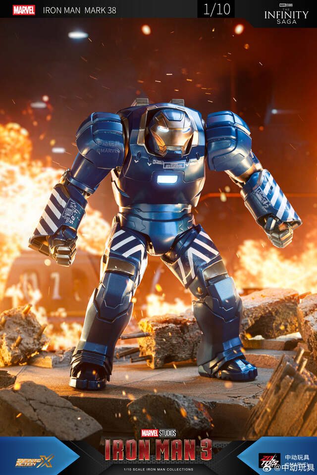 ZD Toys 1/10 Scale Iron Man Mark 38 Igor Action Figure with