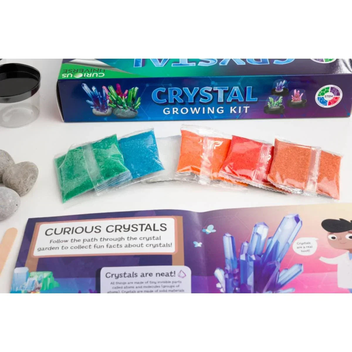 Curious Universe Crystal Growing Kit – Science Experiment for Kids - Jaiman Toys