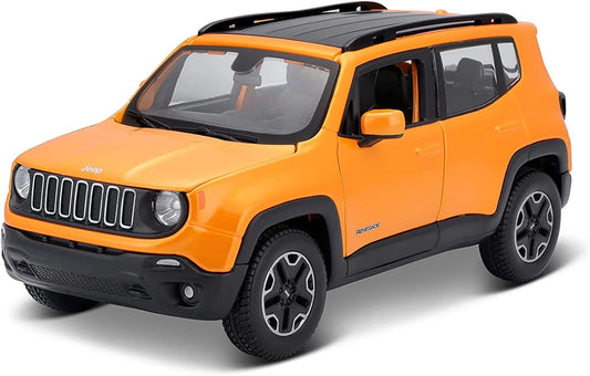 Maisto 1:24 Scale Die‑Cast Model – 2017 Jeep Renegade SUV (Metallic Orange with Black Roof, Special Edition) - Jaiman Toys