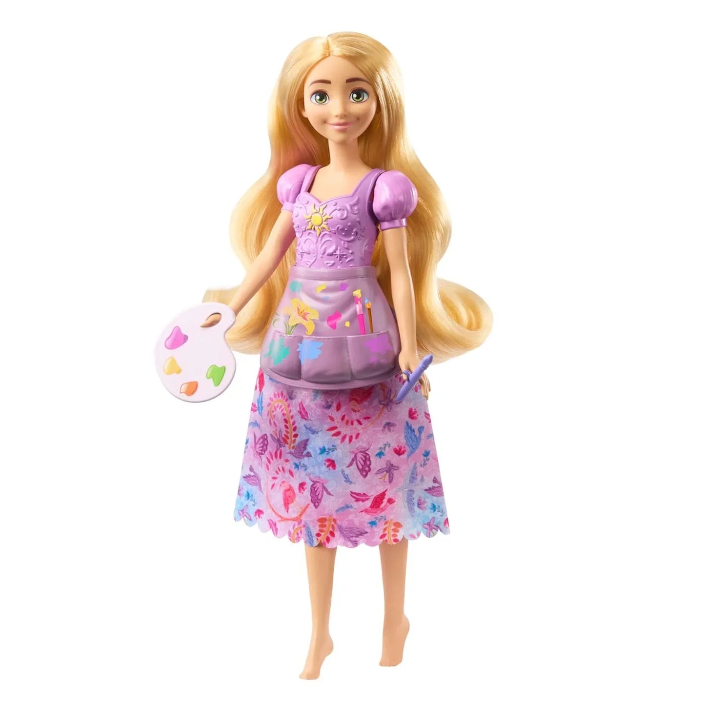 Disney Princess 2-in-1 Stories Rapunzel Fashion Doll with 2 Snap-On Bodices, 2 Skirts & 9 Accessories - Jaiman Toys