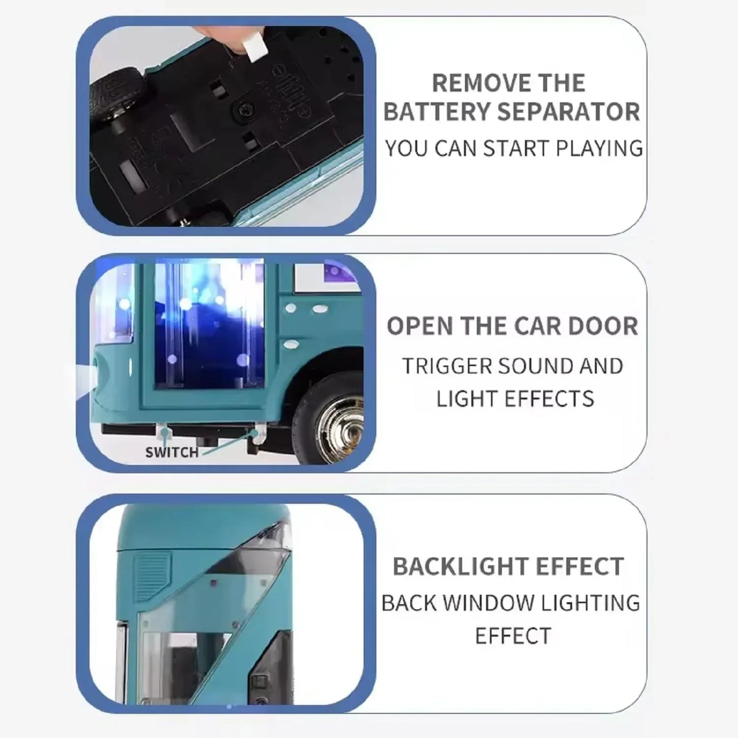 TRIPMODE BUS - LUXURY BUS MODEL with Light and Sound effects Age 3+