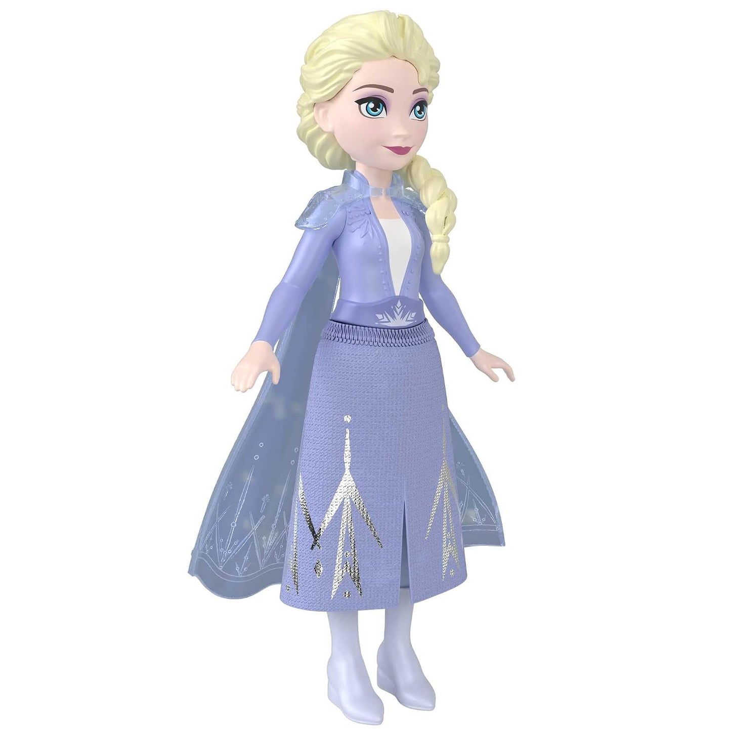 Disney Frozen 2 Elsa Mini Doll | 4-Inch Mattel Disney Princess Collectible with Cape | Movie-Inspired Fashion Doll | Ages 3+