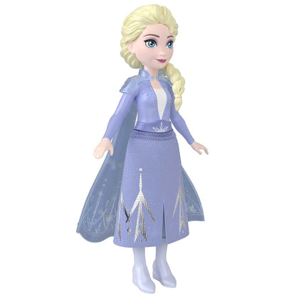 Disney Frozen 2 Elsa Mini Doll | 4-Inch Mattel Disney Princess Collectible with Cape | Movie-Inspired Fashion Doll | Ages 3+