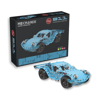 Zephyr Mechanix 911 Collector’s Edition – 320-Piece Metal Sports Car Model Building Kit, Ages 8+