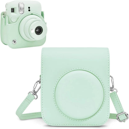 Pop & Snap in Style – Mini 12 Camera Case with Strap (Perfect Fit for Instax Mini 12) - Mint Green - Jaiman Toys
