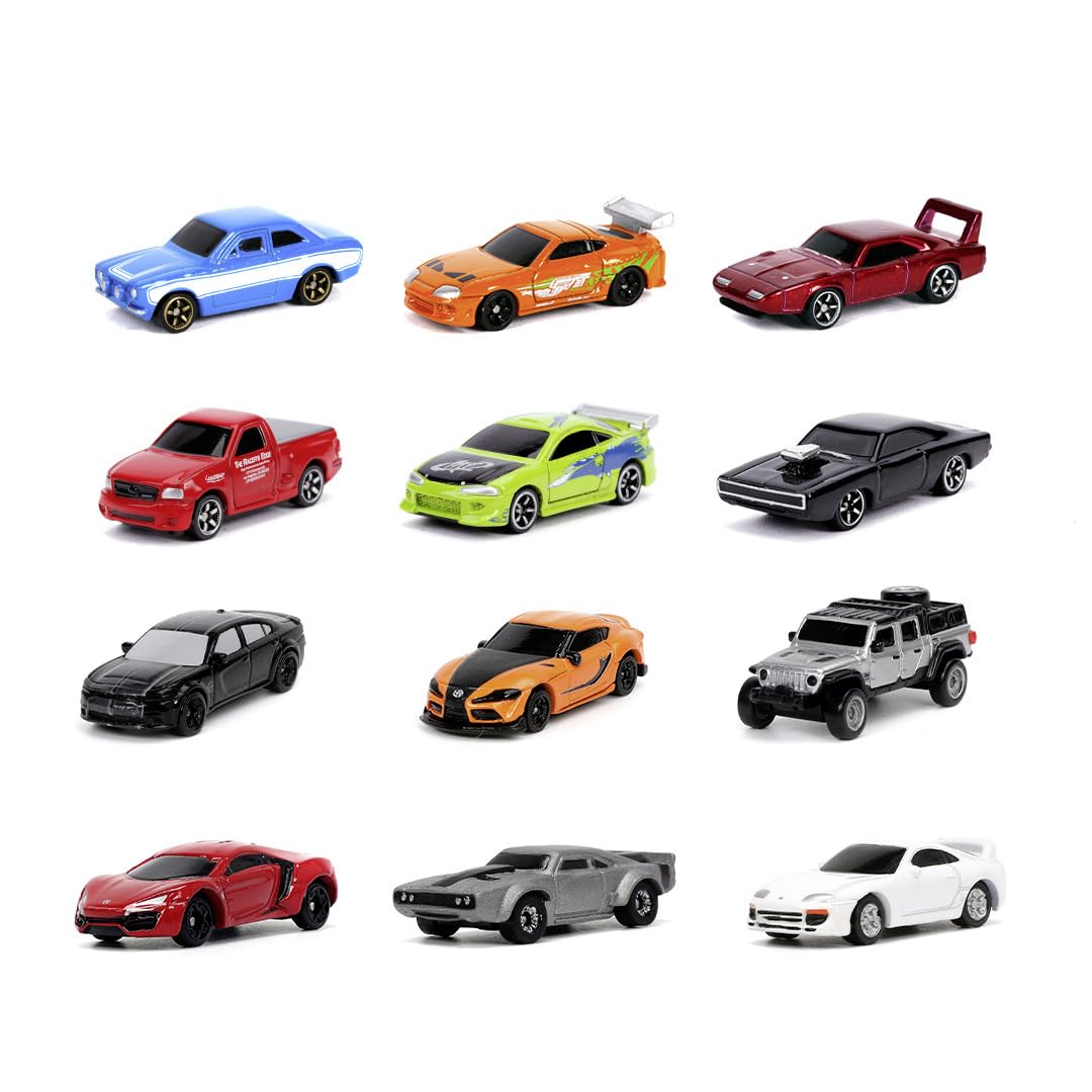 Jada Toys Fast & Furious Nano Cars Mystery Blind Bag – 1 Surprise Die-Cast Metal Car (4cm)