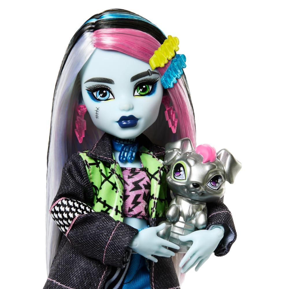 Monster High Frankie Stein Doll – With Pet Dog & Accessories - Jaiman Toys