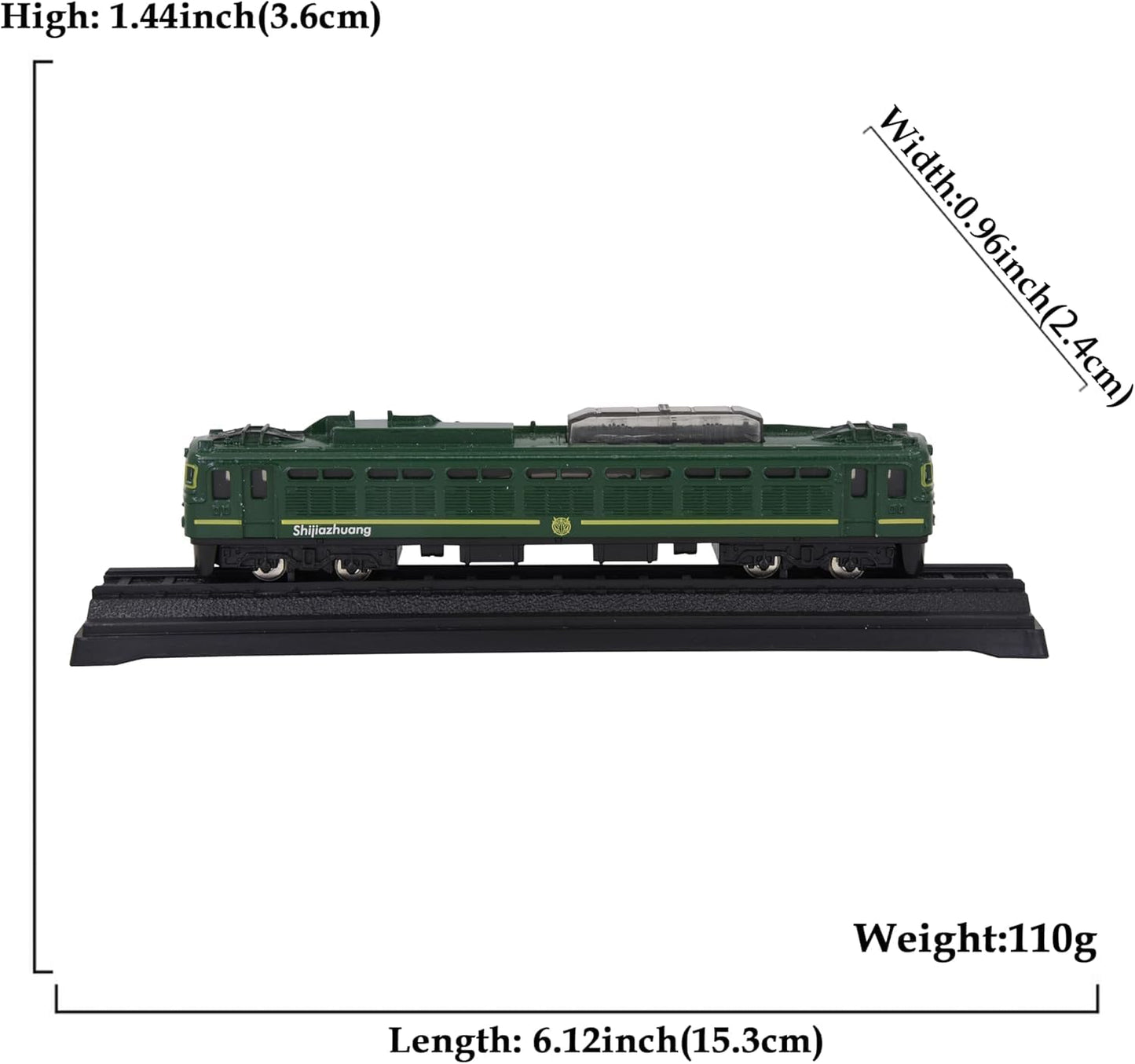 Alloy Electric Toy Train Green | Realistic Metal Locomotive Toy with Display Box