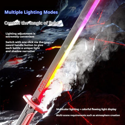 Sparkblade LED Sword with Smoke & Spark Effects – 7-Color Light Katana with Sound FX | Anime Cosplay Prop