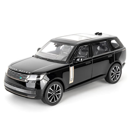 Joy Junction Range Rover SV 2022 1:24 Diecast Car Black – Alloy Metal Pullback Toy SUV with Lights, Sound & Opening Doors
