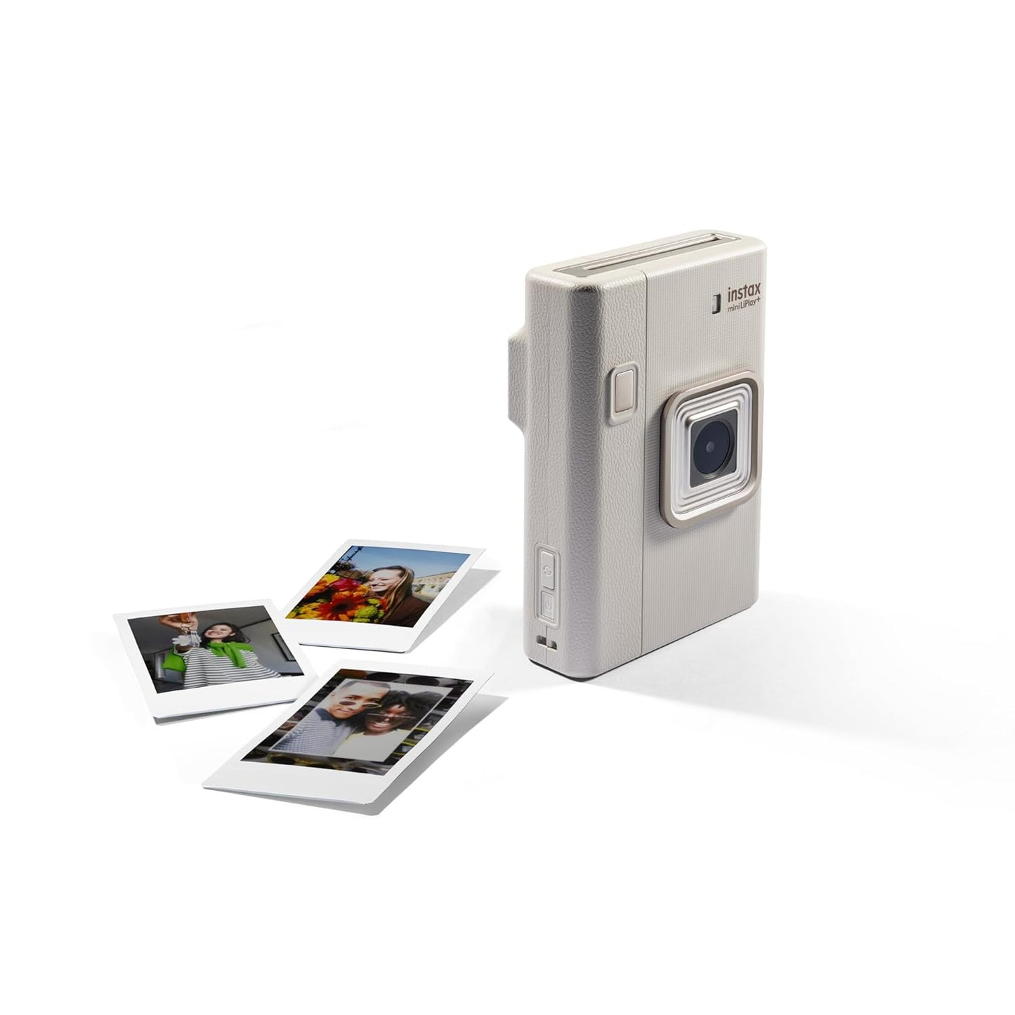 Fujifilm Instax Mini LiPlay+ Sand Beige Hybrid Instant Camera with Bluetooth & Sound Capture