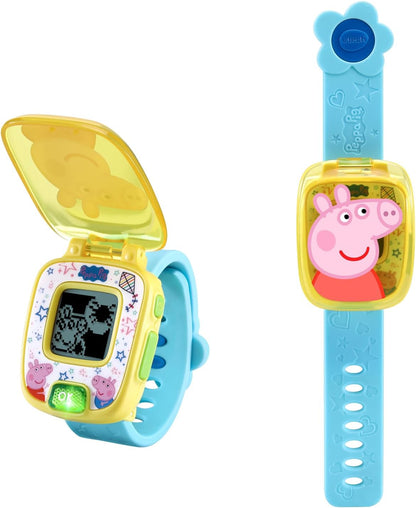 VTech Peppa Pig Learning Watch | Interactive Educational Kids Watch with Games, Alarm, Timer & Digital Clock | Blue