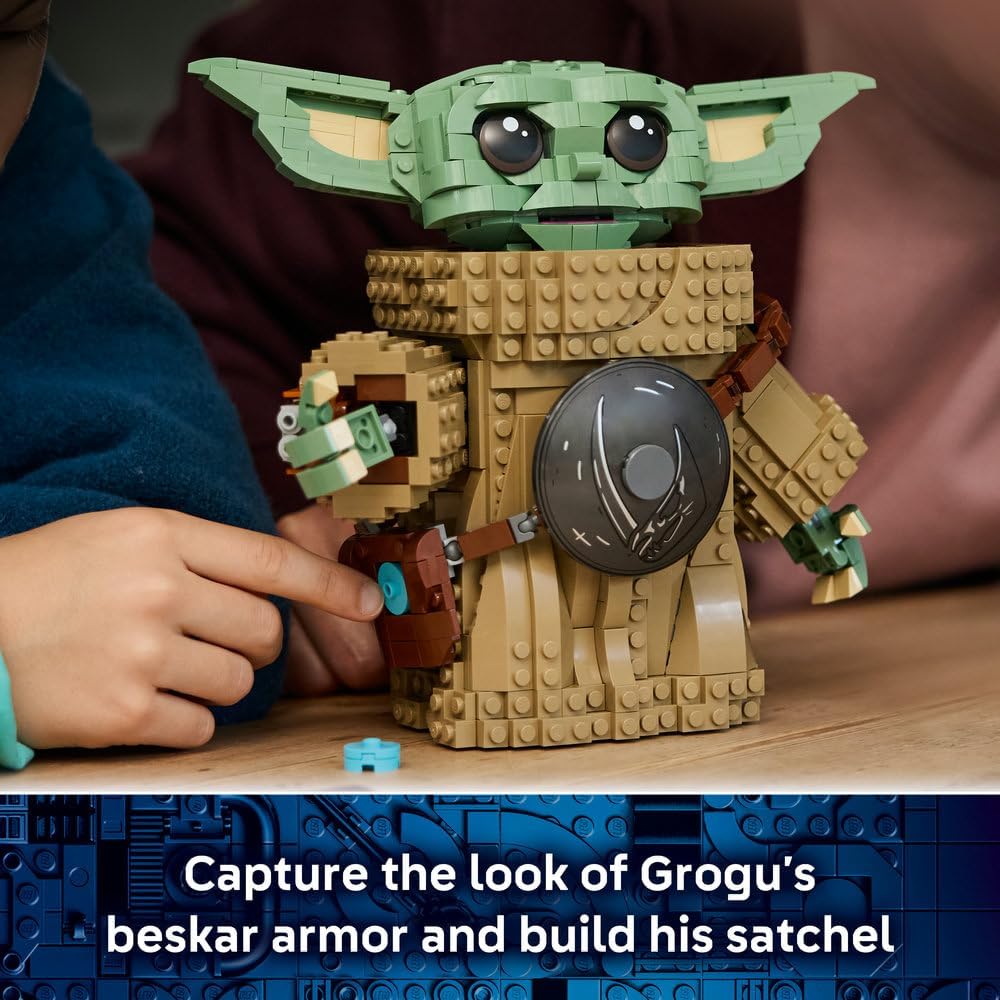 LEGO 75446 Star Wars Grogu (Mandalorian Apprentice) Toy - Display Figure Model Kit w/Beskar Armour for Kids' Room Decor - Gift Idea for 10+ Year Old Boys, Girls