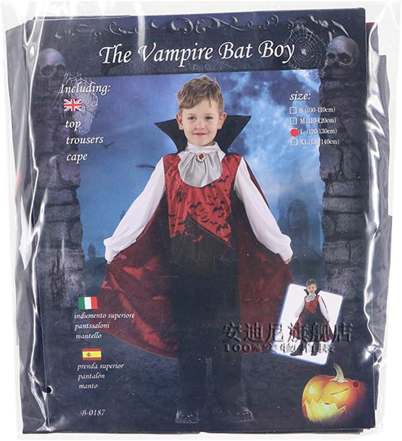 Kids Vampire Earl Halloween Costume with Cloak – Blood Bat Boy Outfit
