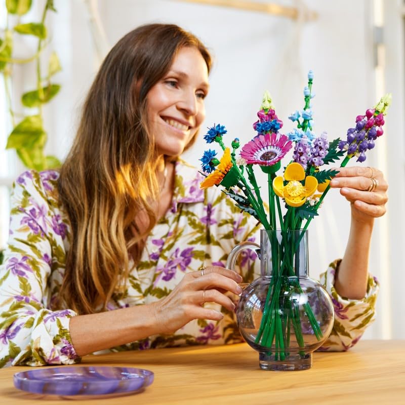 LEGO Icons Wildflower Bouquet 10313 Building Set (939 Pieces), Multi Color