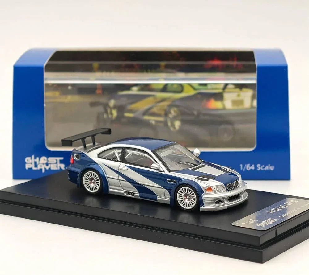 Ghost Player M3 E46 GTR 1:64 Scale Diecast Model Car | Metal Body