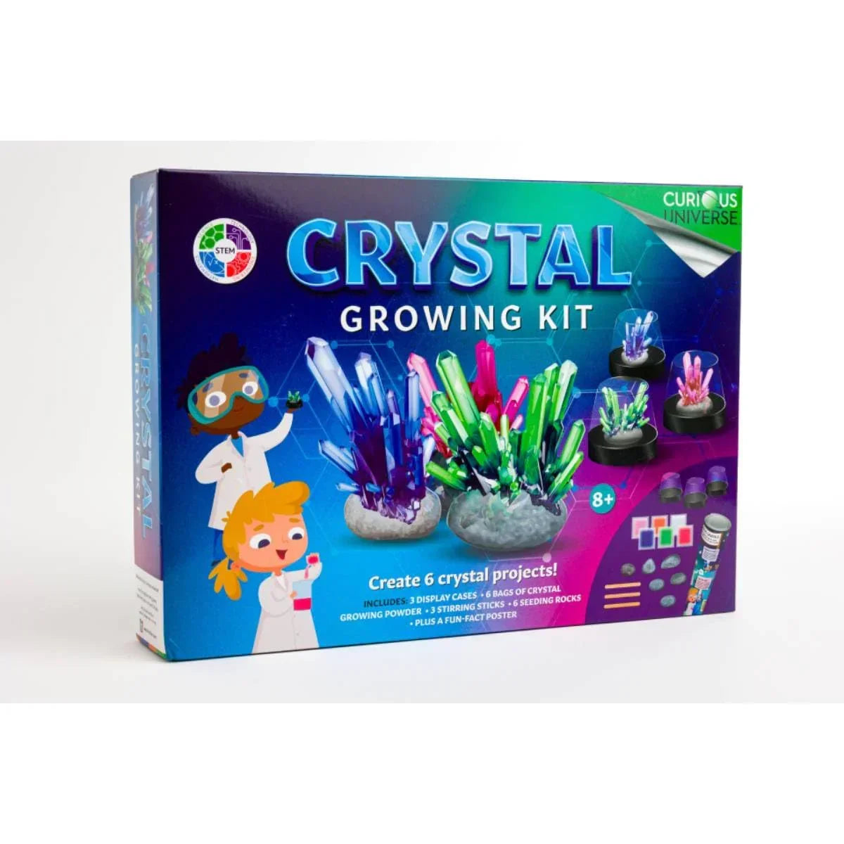 Curious Universe Crystal Growing Kit – Science Experiment for Kids - Jaiman Toys