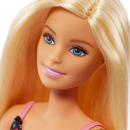 Barbie® Doll, Blonde, and Grocery Store with Rolling Cart and Working Belt