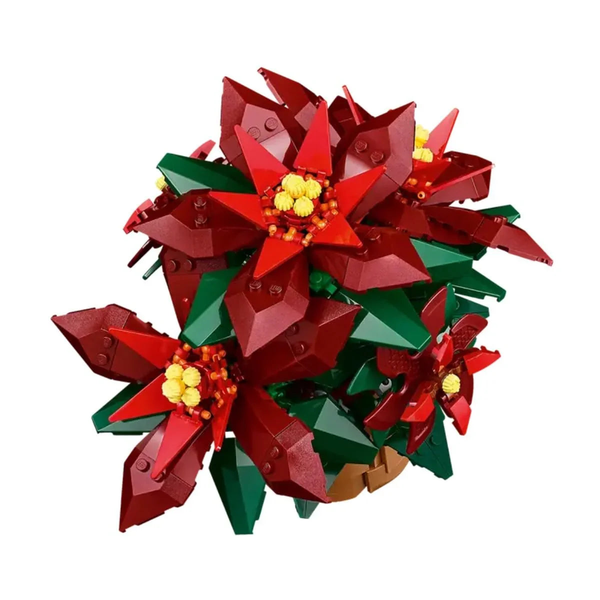 LEGO 10370 Icons Poinsettia Plant Decor Building Set (608 Pieces)-Botanical Collection