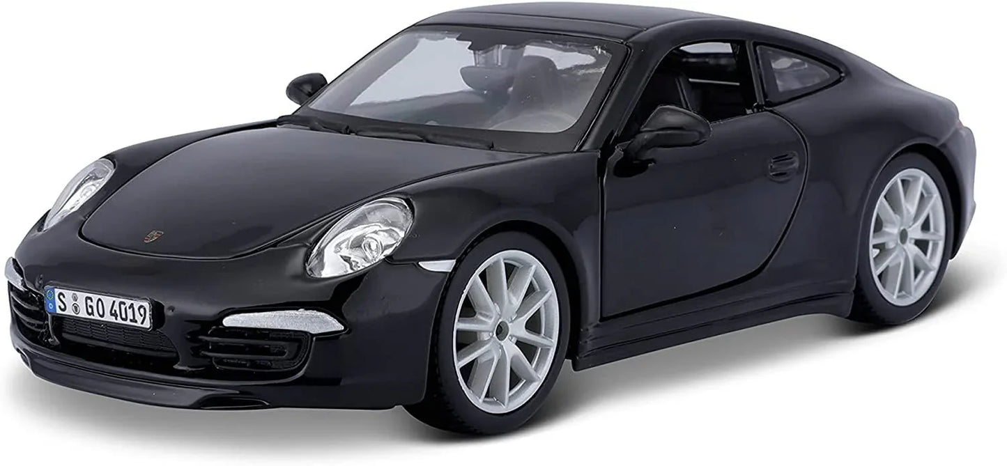 Bburago 1:24 Scale Die‑Cast Model – 2013 Porsche 911 Carrera S (991) in Black - Jaiman Toys