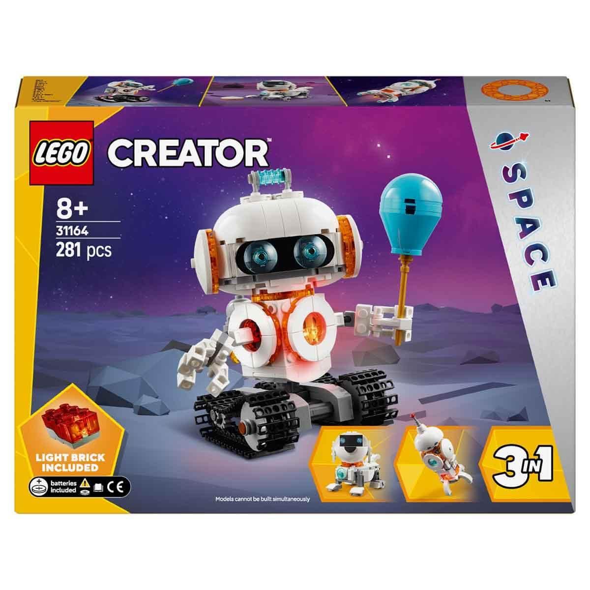 LEGO Creator 3in1 Space Robot Toy Science Playset 31164 Building Blocks Toys for 8+ Gift for Boys and Girls