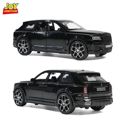 JOY JUNCTION Rolls Royce 1:32 Scale Alloy Metal Pullback Die-Cast Model Car – Black with Lights, Music & Openable Doors - Jaiman Toys