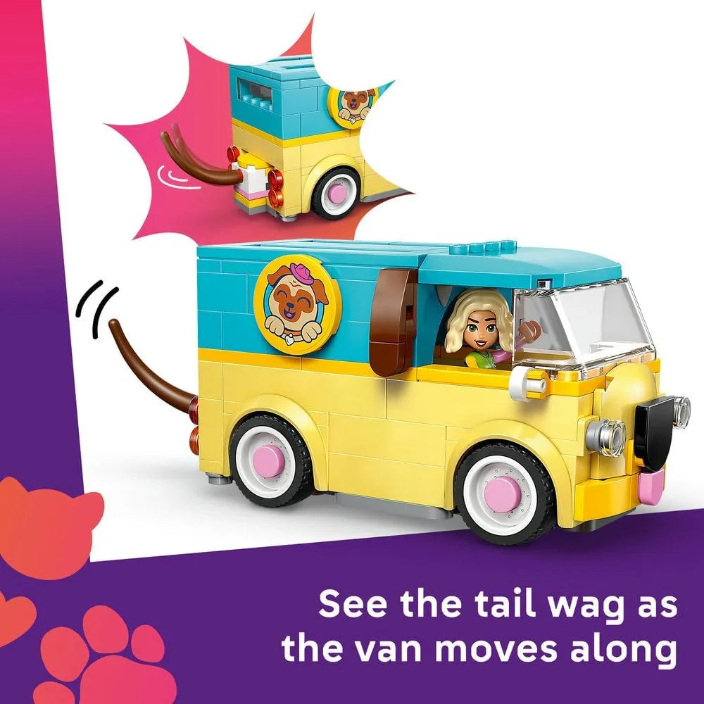 LEGO Friends 42678 Pet Accessories Van - Toy Animal Playset w/ 2 Mini Dolls, Pet Dog, Cat & Frog Figures - Birthday Gift Idea for 6+ Year Old Girls