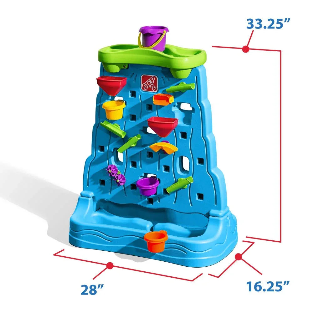 Step2 Waterfall Discovery Wall – Double-Sided Outdoor Water Play Set with Accessories - Jaiman Toys