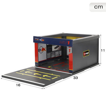 Bburago Oracle Red Bull Racing F1 Pit Pass Playset 1:43 Scale – RB19 Car with 6 Figures