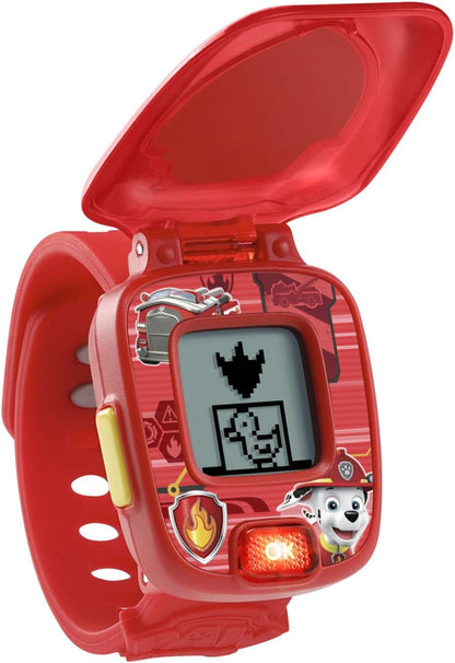 VTech PAW Patrol Marshall Learning Watch, Red | Interactive Educational Watch with 4 Learning Games, Alarm, Timer, Clock & Cuckoo Clock for Kids
