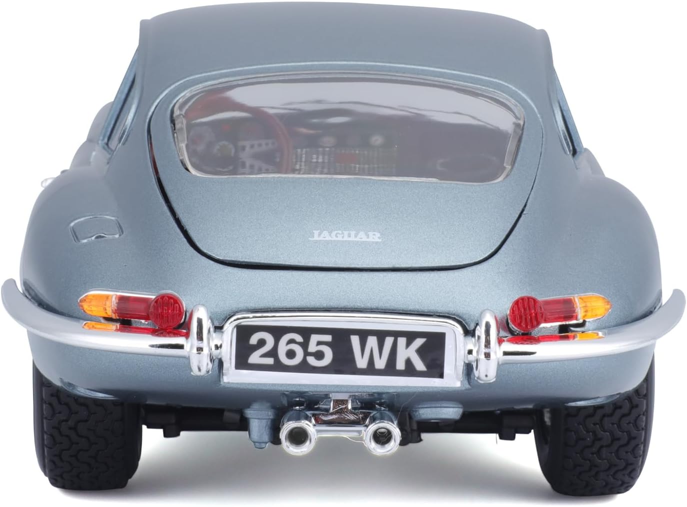 Bburago 1:18 Jaguar E-Type 1961 Coupe Die-Cast Model Car – Metallic Blue Classic Collectible