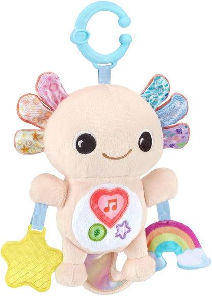 VTech Baby Rainbow the Cuddle Creature Musical Crib Hanging Toy with Lights, Sounds, Textures & Sensory Activities | Soft Plush Baby Toy