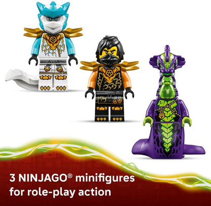 LEGO NINJAGO 71854 Cole's Mission Mech & Dragon Zane - Ninja Toy w/an Action Figure, 3 Minifigures and Swords - Birthday Gift for 7+ Year Old Boys & Fans