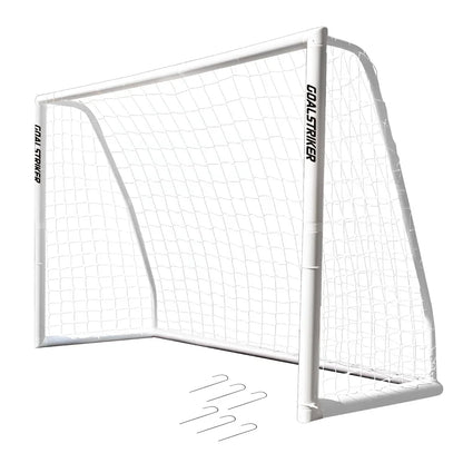 Innov8 Backyard Wheather Proof Soccer Goal, UPVC Frame, Portable with Ground Stakes - Jaiman Toys