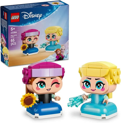LEGO  43284 Disney Frozen Mini Anna & Elsa Figures - Princess Toy incl. 2 Mini Dolls w/Sunflower & Icebolt Accessories - Small Gift Idea for 5+ Year Old Girls & Fans