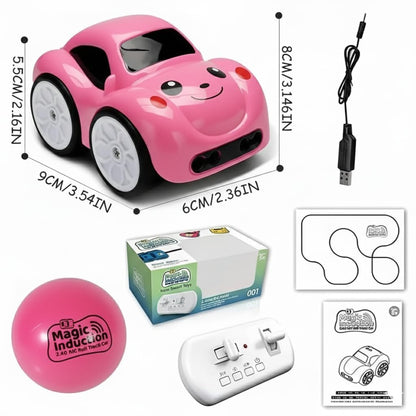 Magic Induction 2.4GHz RC Car for Kids – Intelligent Sensor Stunt Car with Chase & Follow Modes, Music, LED Lights & Rechargeable Battery