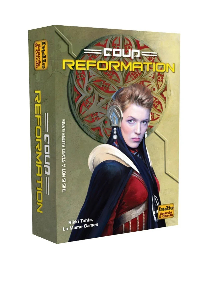 Coup Game Bundle Including Coup (The Dystopian Universe) and Coup Reformation Expansion by Indie Boards and Cards (2 Items) - Jaiman Toys