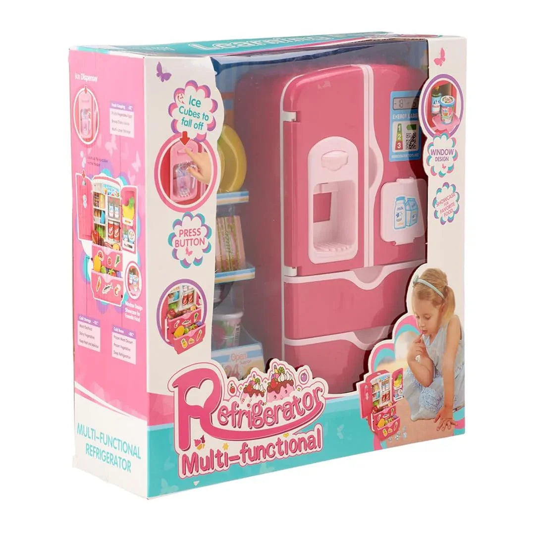 Kids Double Door Role Play Fridge Simulation Toy, Sensitive Magic Refridgerator Educational Home Appliance for Kids Aged 3+ - Jaiman Toys