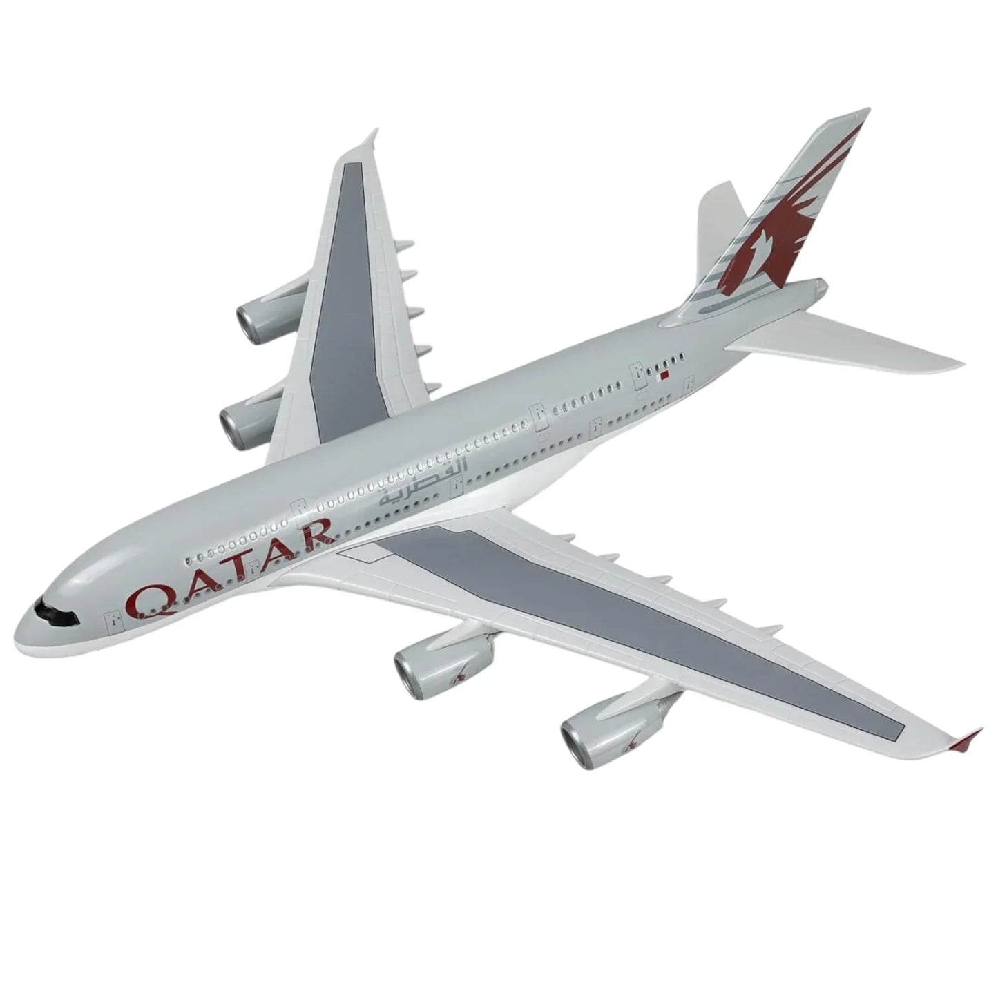 Diecast Aeroplane Display Display Model Airplane : A380 Qatar Airways 46 cm - Jaiman Toys