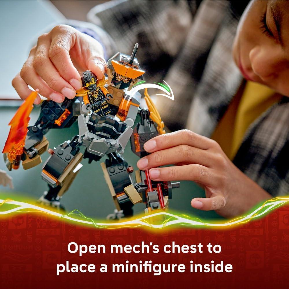 LEGO NINJAGO 71854 Cole's Mission Mech & Dragon Zane - Ninja Toy w/an Action Figure, 3 Minifigures and Swords - Birthday Gift for 7+ Year Old Boys & Fans