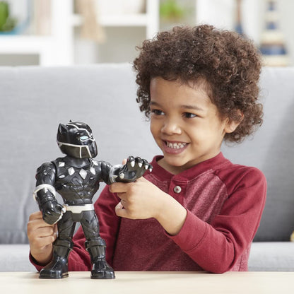 Marvel Mega Mighties Black Panther Collectible 10-Inch Action Figure | Poseable Marvel Super Hero Adventures Toy for Kids Ages 3+