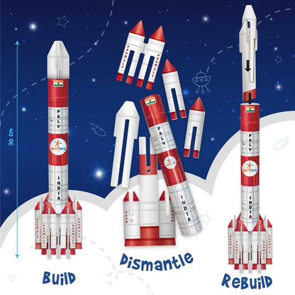 Imagi Make Mapology Mission Suryayaan Aditya-L1 50+ Pcs Rocket & Satellite Model Building Kit for Kids | Make 2 Models | Launch the Rocket & Navigate the Satellite | India’s Mission to the Sun Educational STEM Space Toy